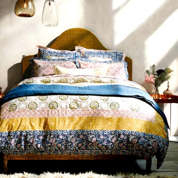 Anthropologie Other - Anthropology Meguro Boho Cotton Slub dorm Twin Duvet cover sold out @ $370
